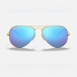 Ray Ban Blue Aviator flash sunglasses
